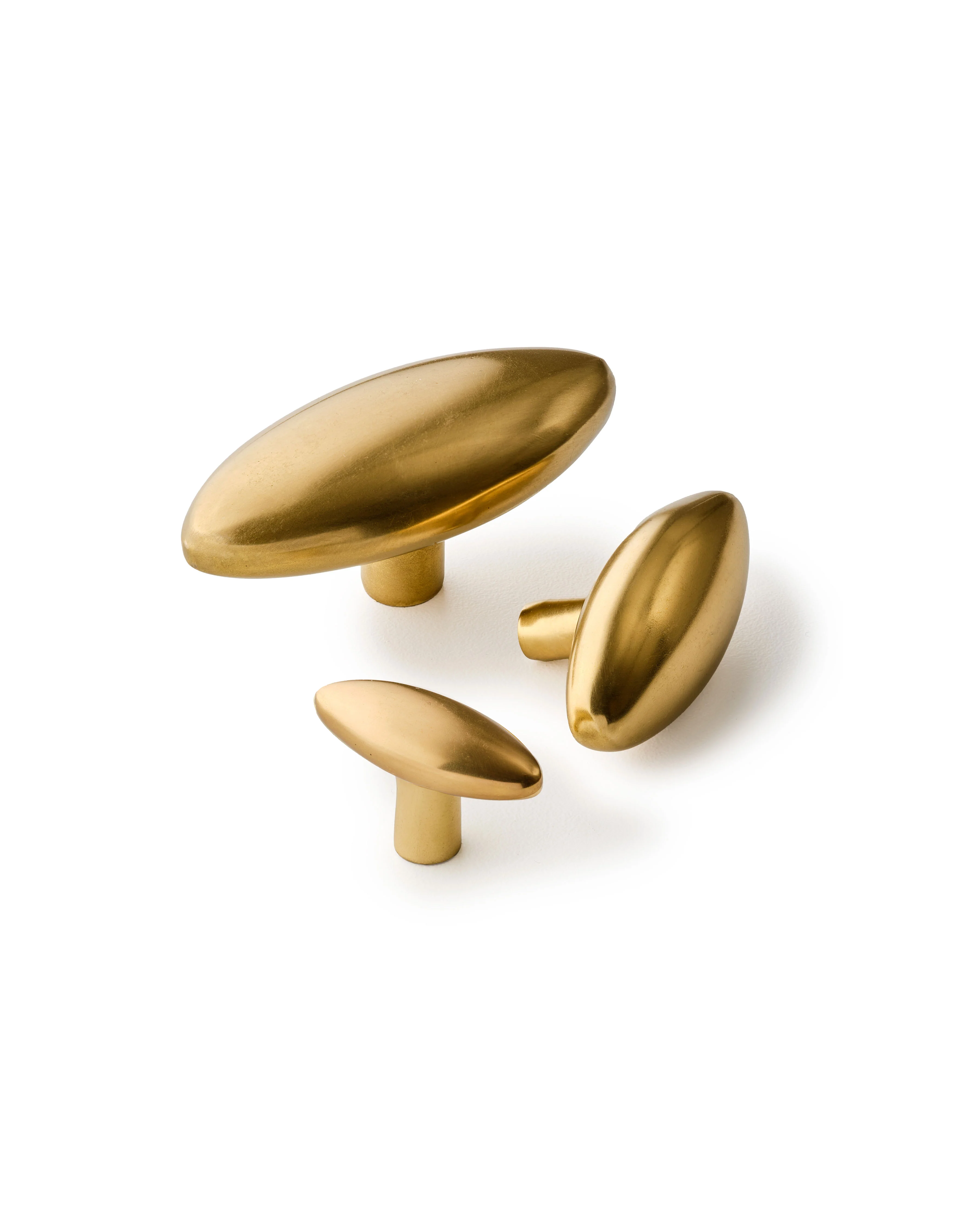 Aged Brass Oval Knob - Image 5